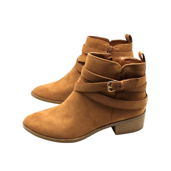 Sun + Stone Womens Saandis Microsuede Zip-up Ankle Boots - Picture 6 of 8